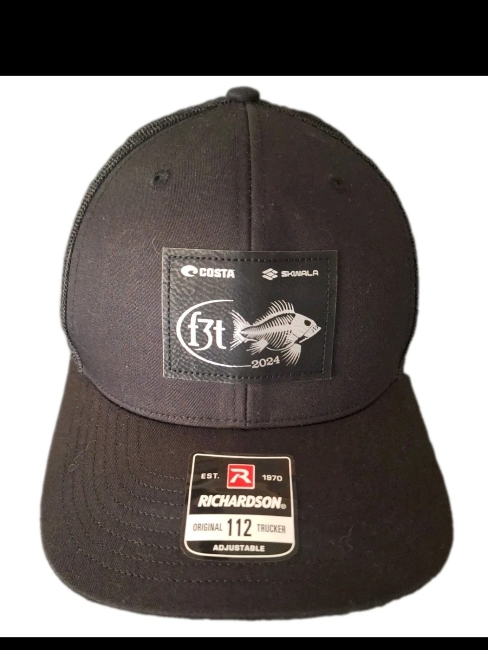 Costa Skwala Hat F3T Fly Fishing Film Tour 2024 Richardson 112 Trucker Cap Black